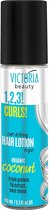 victoria beauty 1,2,3! curls! curls defining hair lotion vegan | Voor Krullen | Glans | Hitteschild | Biologisch kokosolie | Ternair eiwit | Vijgenextract