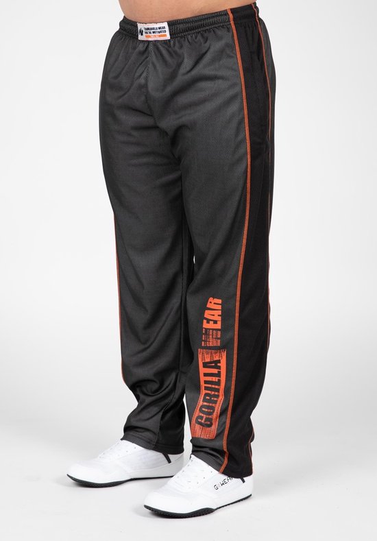 Gorilla Wear Wallace Mesh Pants - Grijs/Oranje - L/XL