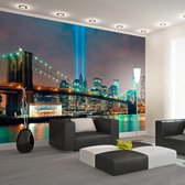 Fotobehangkoning - Behang - Vliesbehang - Fotobehang - Lichten van New York - Stad - 100 x 70 cm
