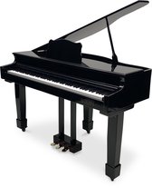 Bolan GP-1 digitale vleugel zwart hoogglans - babyvleugel - elektrische piano 88 toetsen - gewogen toetsen - bluetooth verbinden met mp3 en midi