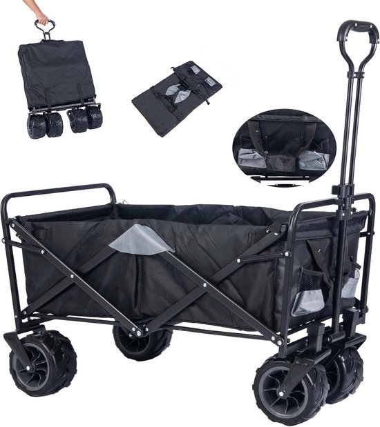 Lifegoods Bolderkar - Xxl - Opvouwbaar - Bolderwagen - 300l - 150kg - Groen