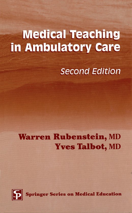 Foto: Springer series on medical education medical teaching in ambulatory care