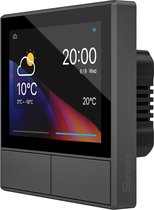Thermostat pour chauffage central - Thermostat Intelligent - Écran Tactile - WiFi - Mobile - Zwart