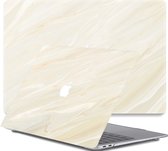 Lunso - Geschikt voor MacBook Air 13 inch (2010-2017) - cover hoes - Creamy Vibes - Vereist model A1369 / A1466