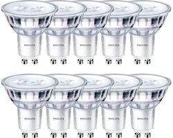 Philips CorePro LEDspot GU10 4W 3000K 345lm 230V - Dimbaar - Warm Wit - Per doos á 10 stuks