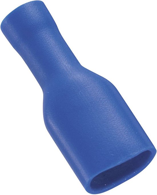 Ratio® Kabelschoen Schuifstekker contra geïsoleerd 1,5-2,5mm² – Vlakstekker – Blauw – 10st op blister