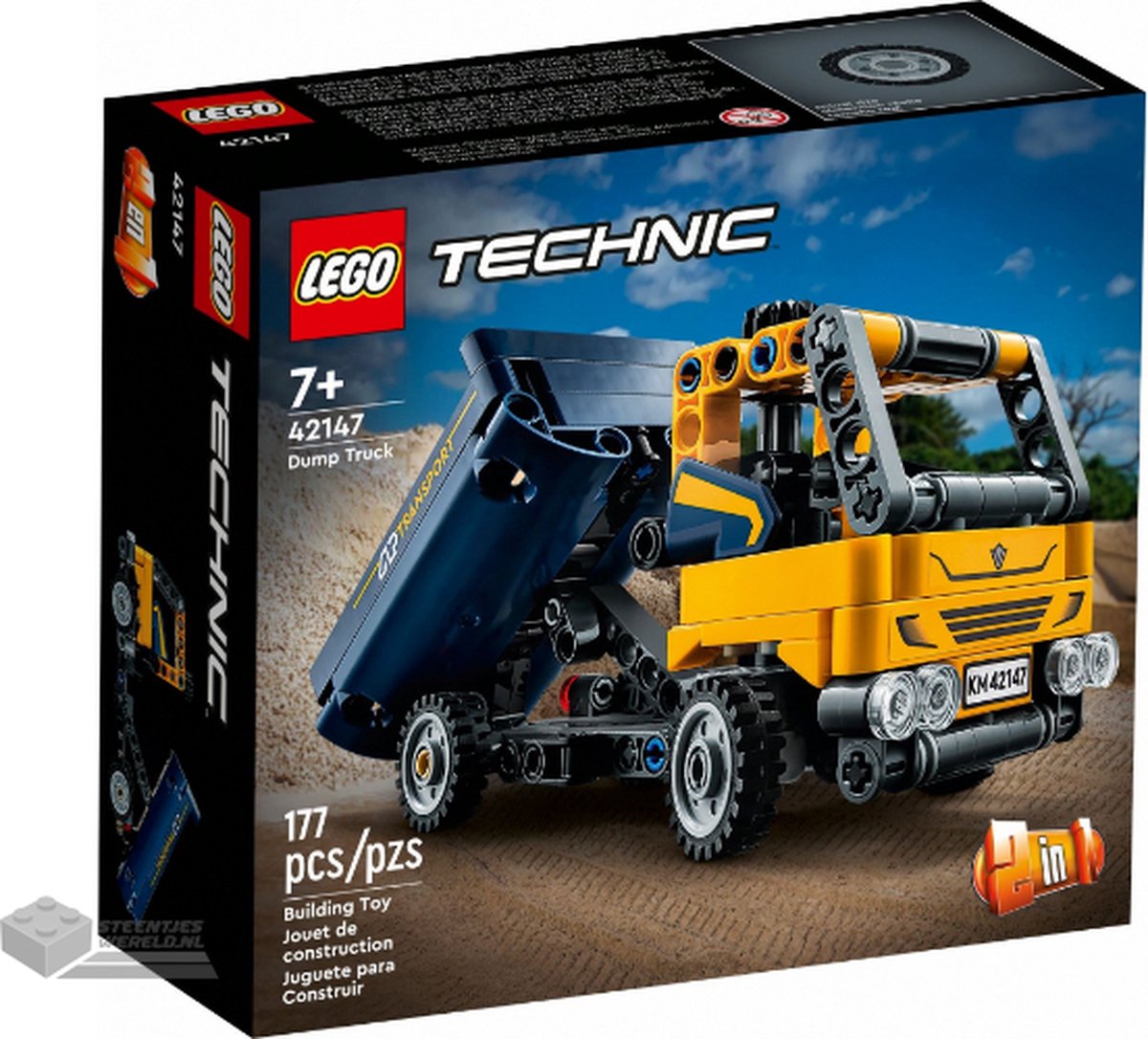 Grand camion bloc de construction jouet enfant benne chantier pas cher 