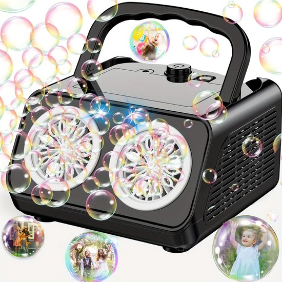 Livano Bulle soufflante Gun - Souffleur à Bulle soufflante - Jouets à Bubble - Bubble Blaster - Machine à Bulles - Jouets - Machine - Zwart