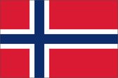 VlagDirect - Noorse vlag - Noorwegen vlag - 90 x 150 cm.