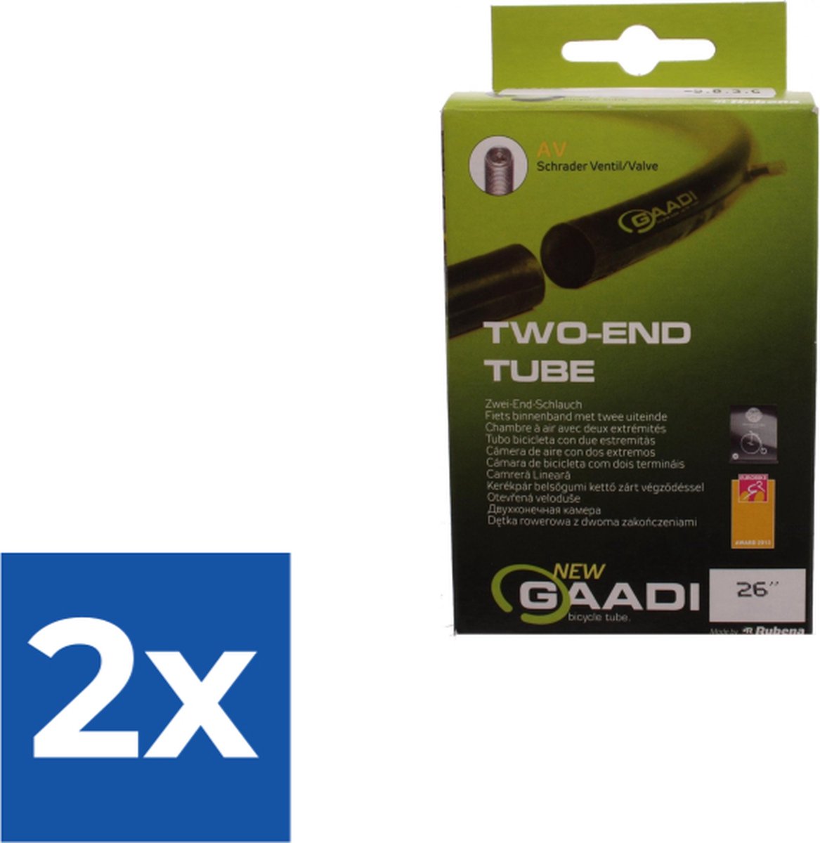 Gaadi Binnenband 26 X 1.90/2.125 (50/54-559) Av 40mm - Voordeelverpakking 2 stuks