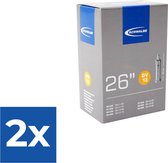 Schwalbe Binnenband - DV13 - 26 inch x 1.50 - 2.40 - Hollands Ventiel - 40mm - Voordeelverpakking 2 stuks