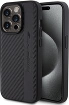 Mercedes-AMG Carbon Back Case (MagSafe Compatible) - Apple iPhone 15 Pro (6.1") - Zwart