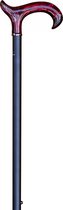 Classic Canes Verstelbare wandelstok - Bruin - Verstelbaar - Lengte 78 - 103 cm - Aluminium - Robijn-rood - Acryl handvat - Gewicht 310 gram - Diameter wandelstok 16 mm - Wandelstokken - Heren en dames - Wandelstok verstelbaar - Uitschuifbare stok