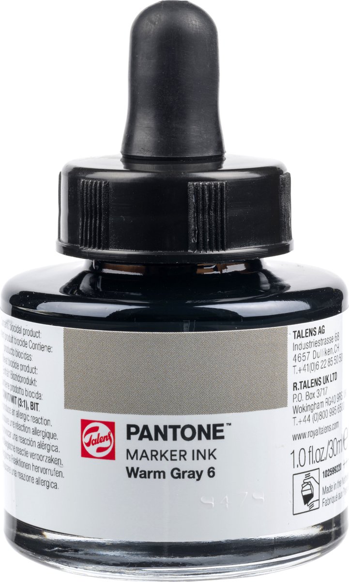Talens | Pantone marker inkt 30 ml Warm Gray 6