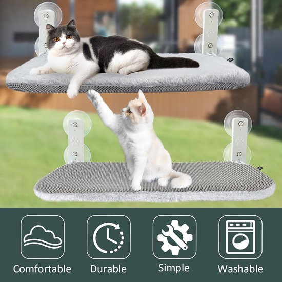 Pecute Hamac de Fenêtre Chat (39 * 20 cm), Chaise Longue de Fenêtre