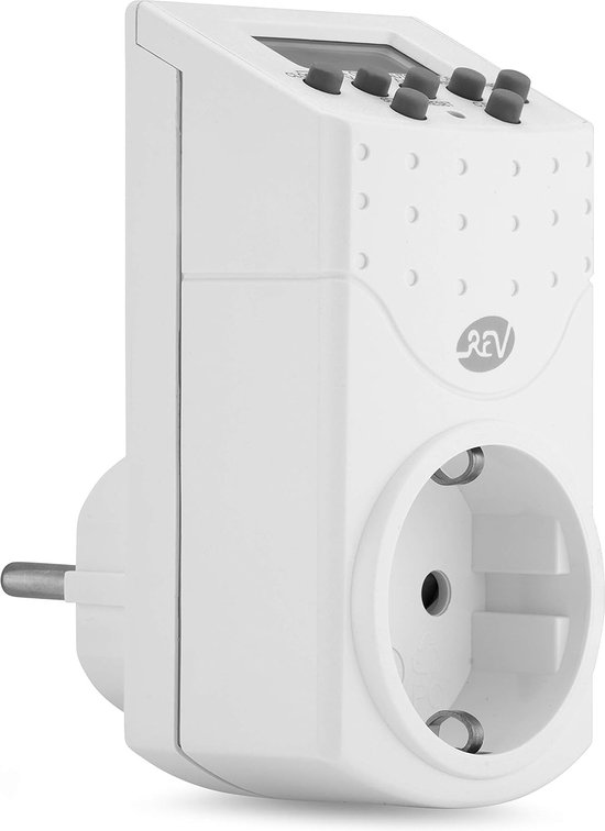 VEMER VE707600 Simply AST Astronomische timer, programmeerbare timer tussen zonsondergang en zonsopgang, montage op DIN-rail, wit