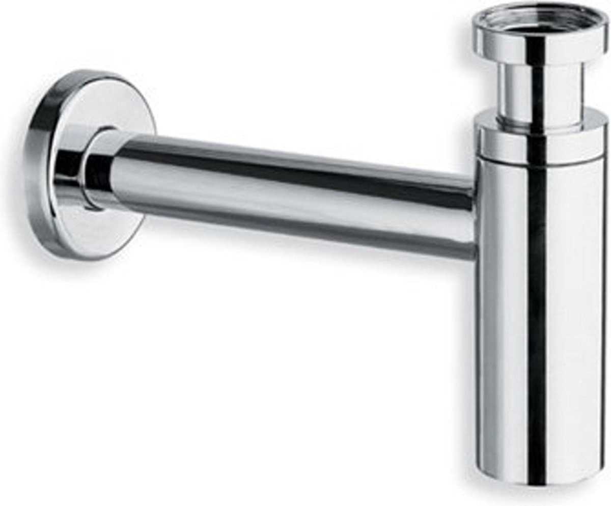 RAMINEX bekersifon design metaal verchroomd 1/4''x32mm - chroom (510002)