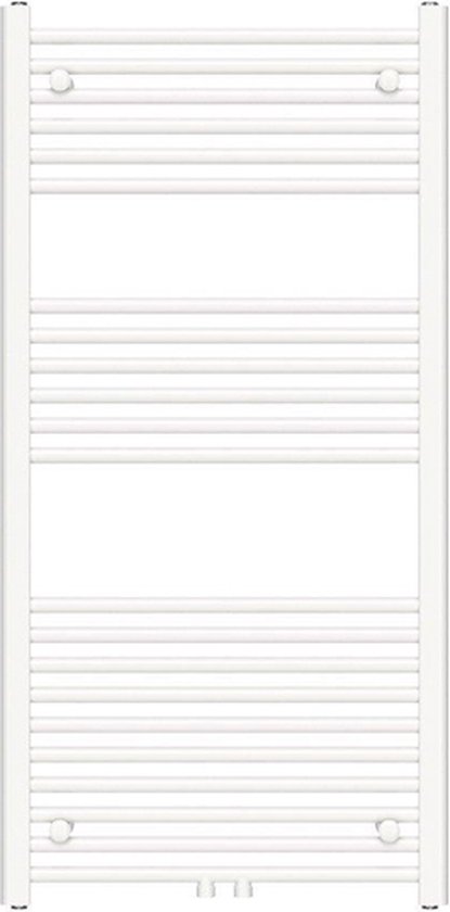 Adema Basic radiator – Handdoekradiator – Wit – Badkamer – 120x60 cm