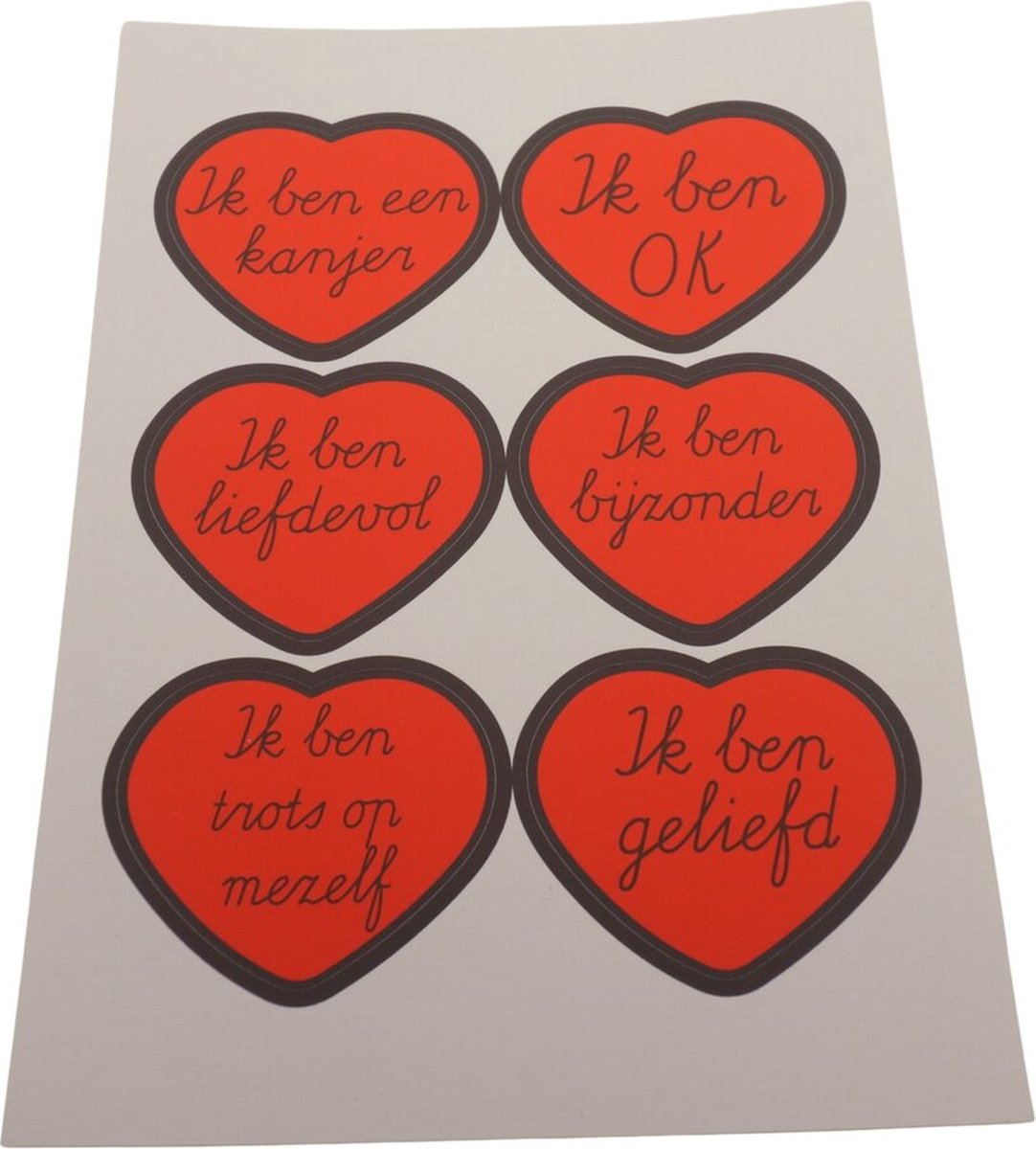 Joy in my Heart - Affirmatiestickers - complimentenstickers - jezelf liefhebben - zelfvertrouwen - Textielstickers 6 stuks van 60 mm - Type 4