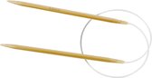 Rond Breinaalden - Flexibele Breinaalden - Bamboe - Dikte: 5,5mm - Lengte: 60cm - Creotime - 1 Stuk