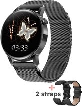 Smart Smartwatch Classy Pro Zwart - Montre Connectée Femme et Homme - Montre Podomètre - Android et iOS