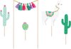 PartyDeco Cake toppers Lama pk/5
