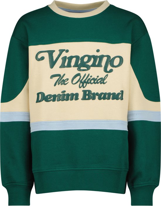 Vingino Sweater Noan Jongens Trui - Bottle Green - Maat 140