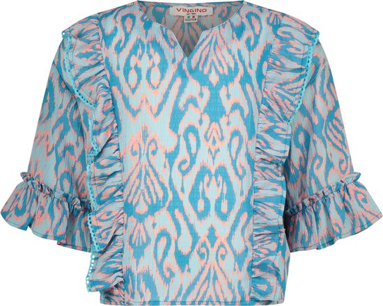 Vingino Top Letty Meisjes T-shirt - Vivid blue - Maat 176