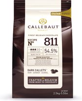 Callets au chocolat Callebaut - Puur- 2,5 kg (54,5 %)