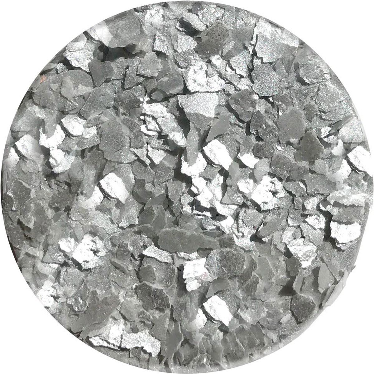Crystal Candy Silver Moon Eetbare Cake Vlokken 7g