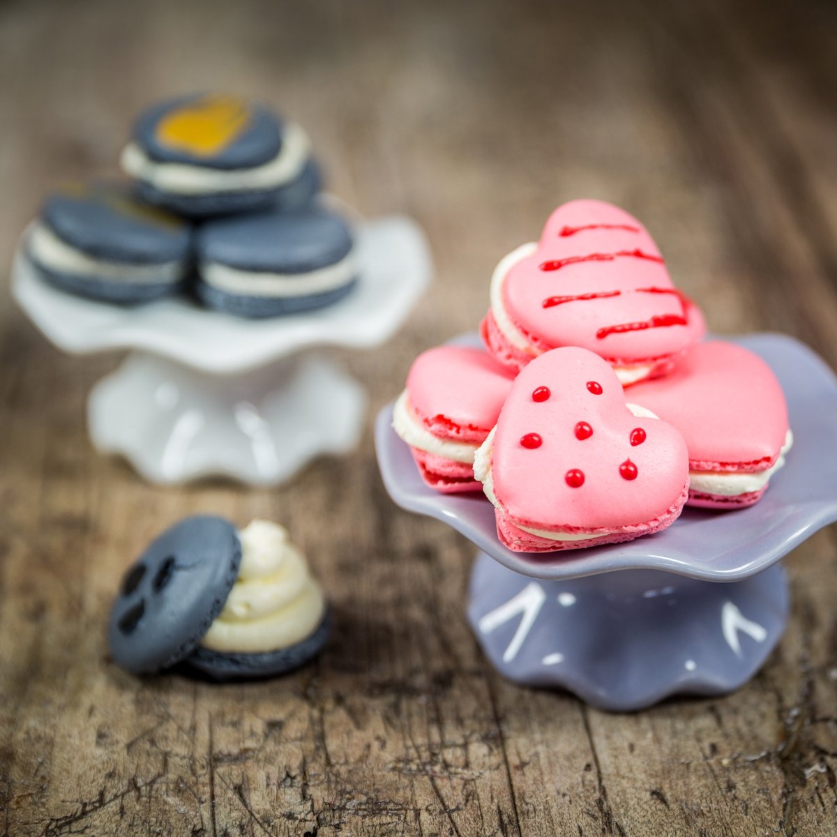 Silikomart Siliconen Mat Macaron Hart 30x40cm