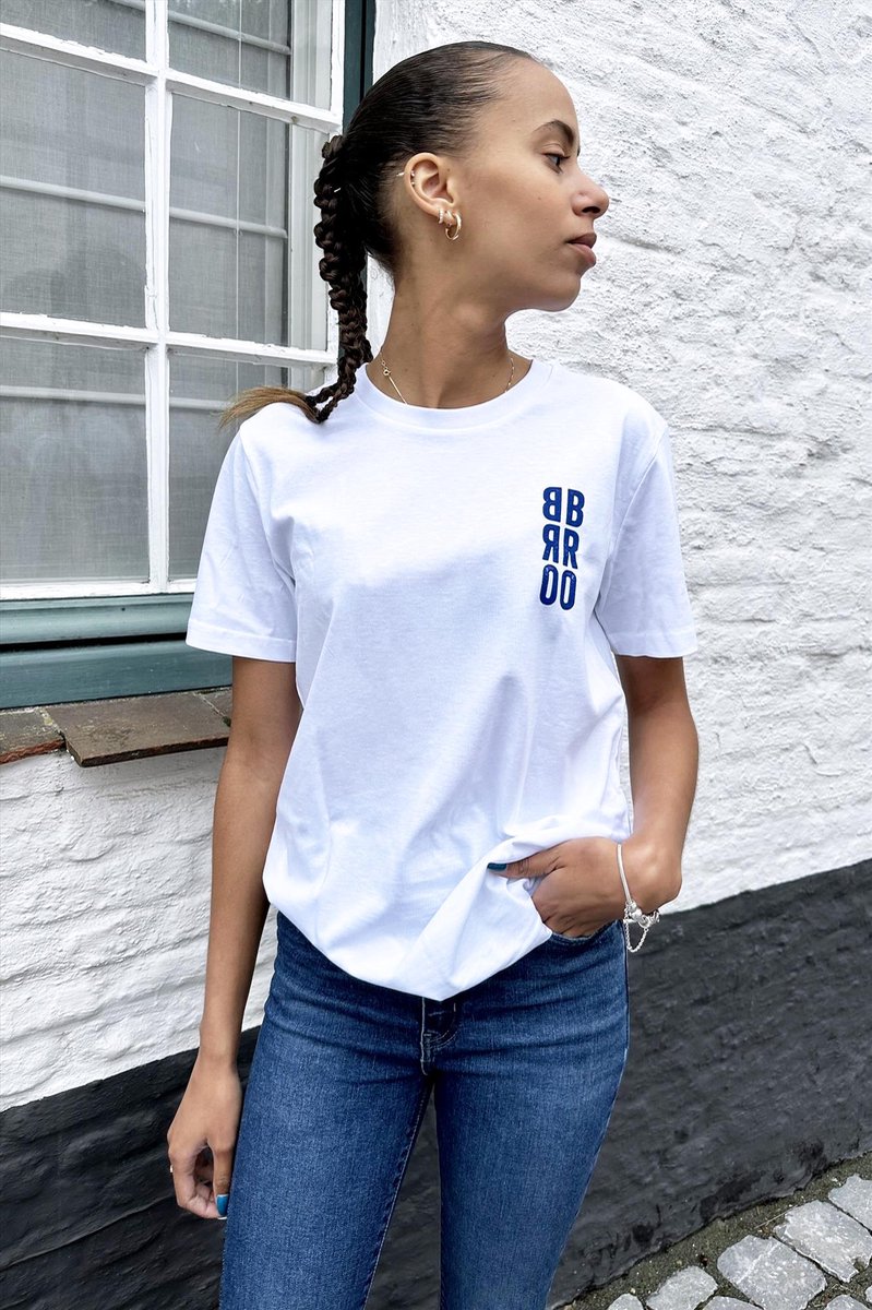 Brooklyn - Witte Bro T-shirt | Broer | Vriend | Jongeren | Cadeau - Maat XS
