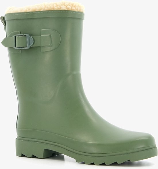 Mountain Peak gevoerde dames regenlaarzen groen - Maat 37 - 100% stof- en waterdicht