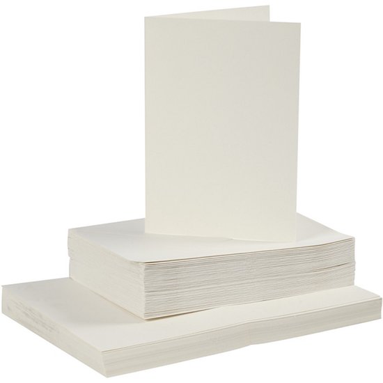 CC Kaarten & Enveloppen Off-white 10,5x15 cm 50 sets