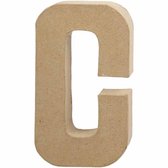 Lettre grande C h: 20 5 cm l: 11 5 cm 1 pièce épaisseur 2 5 cm