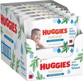 Huggies - Natural - 0% Plastique - Lingettes - 384 lingettes bébé - 8 x 48