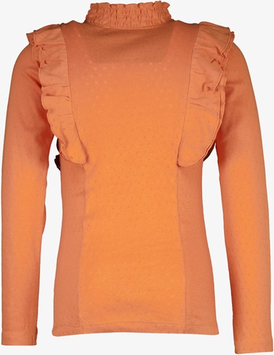 TwoDay meisjes shirt met ruches oranje - Maat 170