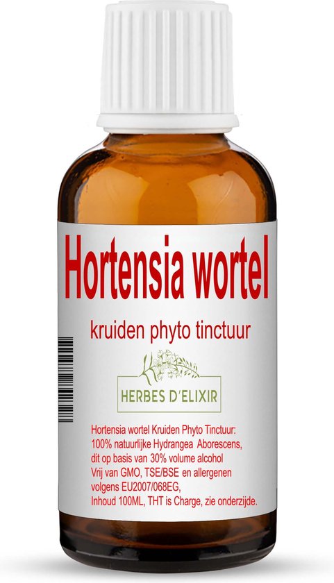 Foto: Herbes d elixir hortensia tinctuur 100 ml ondersteunt het immuunsysteem