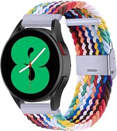 By Qubix 20mm - Braided nylon bandje - Multicolor - Geschikt voor Huawei watch GT 2 (42mm) - Huawei watch GT 3 (42mm) - Huawei watch GT 3 Pro (43mm)