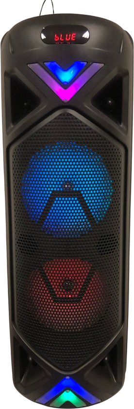 Super Galaxy-Party Speaker- 1800W-Partybox-Haut-parleur Bluetooth  portable-Microphone... | bol