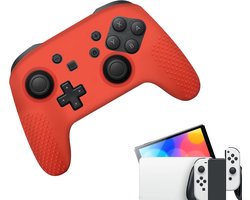 Gadgetpoint - Hoesjes & Skins voor Nintendo Switch 1 - Performance Gaming Case - Soft Grip Covers - Anti-Slip Pro Controller Accessoires - Rood