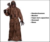 Kostuum wild ghost incl. masker - Zombie Monk mt.M/L - Carnaval Halloween thema feest horror griezel zombies