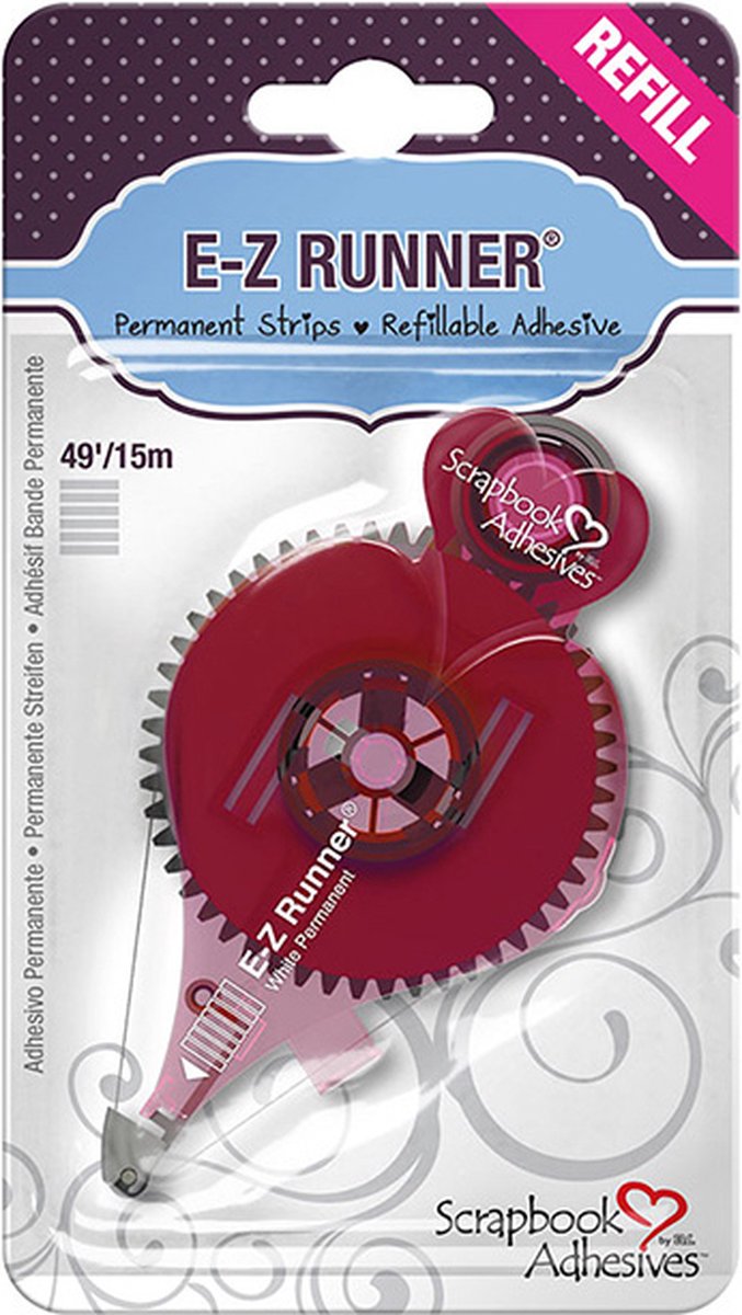 E-Z Runner® - navulling, strips, permanent, B: 8 mm, 15 m/ 1 rol