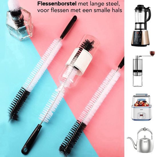 RICE: Silicone flessenreiniger - Blauw