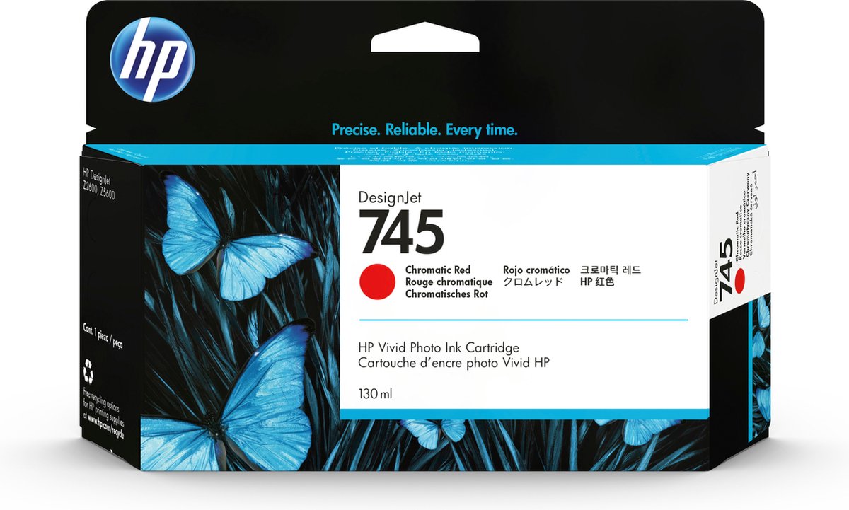 HP 745 - Inktcartridge / Chromatic Rood (F9K00A)