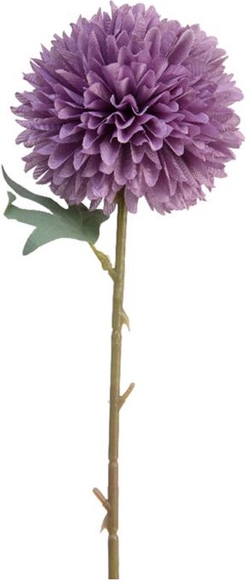 Decoris Kunstbloem Dahlia achtig bloem 10x10x60cm paars