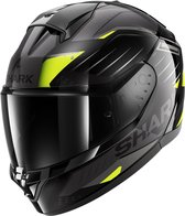 SHARK RIDILL 2 BERSEK Black Green Anthracite - ECE goedkeuring - Maat XL - Integraal helm - Scooter helm - Motorhelm - Zwart - Geen ECE goedkeuring goedgekeurd