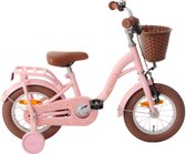 AMIGO Fairy Vélo pour enfants - Vélo pour filles 12 pouces - Avec frein à rétropédalage - Avec Roues d'entraînement - Rose saumon