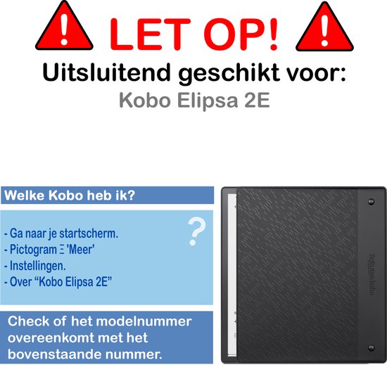Hoesje Geschikt voor Kobo Elipsa 2E Hoesje Luxe Bescherm Case Trifold Met Screenprotector - Hoes Geschikt voor Kobo Elipsa 2E Hoes Book Cover - Vlinders van Hoesje  — afbeelding 2