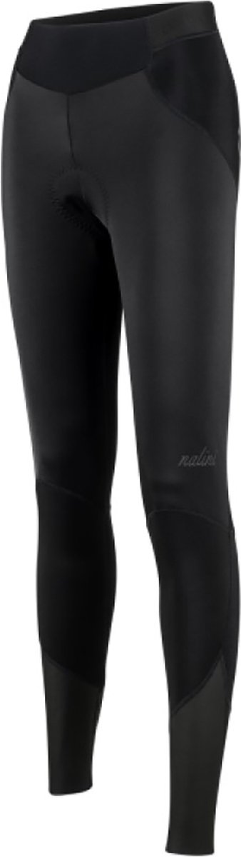 Nalini - Dames - Fietsbroek Lang Zonder Bretels - Winter Fietsbroek Met Zeem - Thermo Wielrenbroek - Zwart - ROAD WIND LADY TIGHT - S